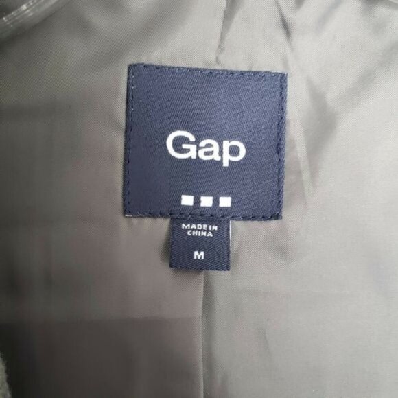 Gap Factory‎ Peacoat Jacket Wool Blend Gray Women's Size Medium - Picture 4 of 6